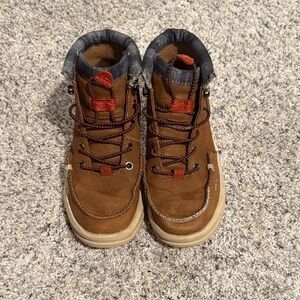 Kids Brown Hiking Boots - Comfortable Casual Outdoor Shoes